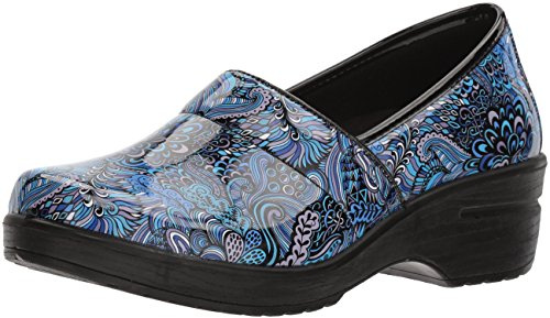 Easy Works womens Lyndee Health Care Professional Shoe, Blue Pop Patent, 7.5 US