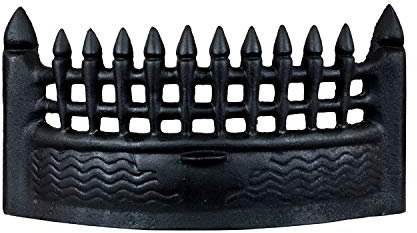 simpa GREENWICH MEDIUM Black Fire Coal Log Grate Basket - Sturdy Fireplace Accessory - 20cm (H) x 11cm (W) x 40cm (L)