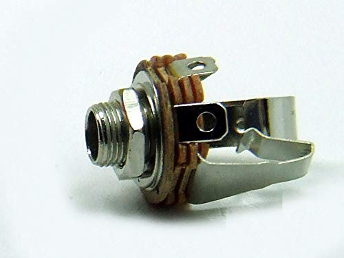 POPESQ® 1 Stk. x Buchse Klinke Stereo 6.3mm Schalter für Gehäuse #A4005