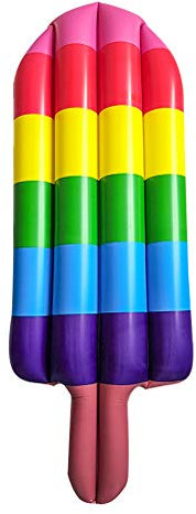 SG-TECH Cama Flotante Inflable del Helado de la Fila Flotante Espesa del PVC del Helado