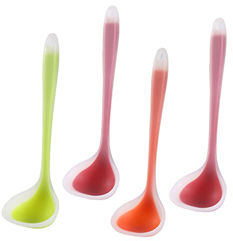 Silicone Small Silicone Ladles, Mini Gravy Ladles, Heat-resistant Sauce ladles for serving or cooking, BPA Free