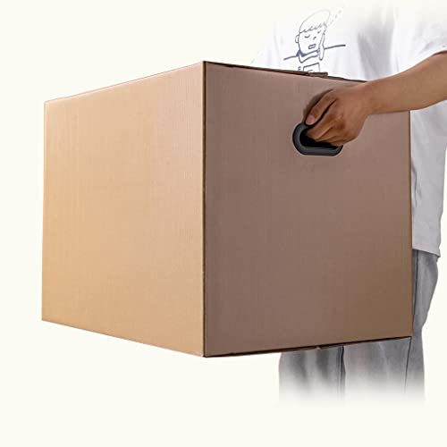 BBGS Umzugskartons Schwerlast Doppelwandig Pappkarton, 5 Stück Umzugs- und Lagerboxen mit Griffen, Verpackungskarton für Versandverpackung Umzug Mailing (Size : 30x40x50cm)