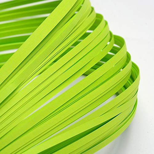 Craftdady 1200 Streifen Quilling Papierstreifen 390 x 3 mm grün gelb für DIY Handwerk Quilling Papier Malerei Wanddekoration