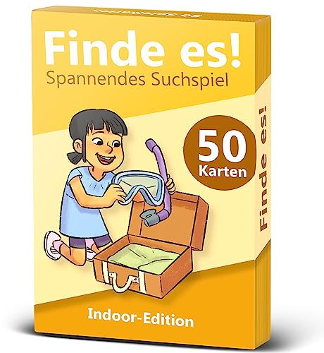GLÜCKSWOLKE – Finde es I Dein Zuhause neu entdecken I spannende Indoor Schatzsuche - Spiele für Kinder ab 4, 5, 6, 7, 8 Jahre I Kinderspiele als Lernspiele I Mädchen & Junge