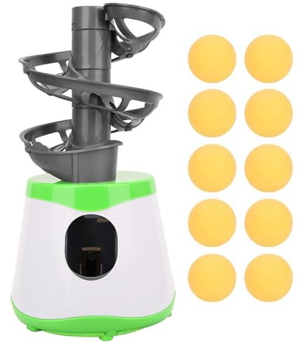 Yctze Entraîneur De Tennis De Table, Lanceur Automatique De Balles De Pong, avec 10 Balles, Fonctionnement Automatique, Outil D'entraînement Idéal pour Les Débutants