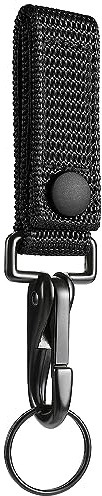 ACEXIER Taktischer Schlüsselanhänger Outdoor Heavy Duty Belt Keeper Clip Schlüsselhalter mit Metallschnappverschluss und Nylon-Molle-Riemen für Camping Wandern
