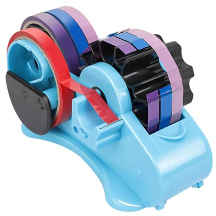 POFET Dispenser di Nastro Termico Dispenser di Nastro Termico Tagliato a Rotolo Multiplo Dispenser di Nastro semiautomatico divisibile a Lunghezza Fissa 35/46 mm con Slot per Scomparti