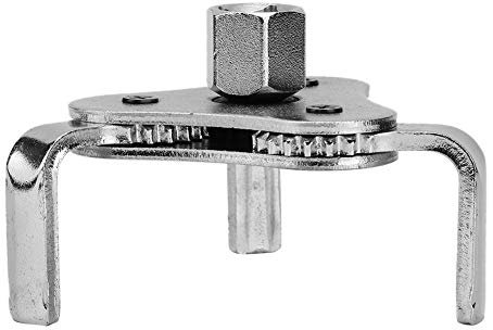 aqxreight Universeller Ölfilterschlüssel, 3-Backen-Entferner, 63–105 Mm Antrieb für PKW und LKW (flacher Stil)