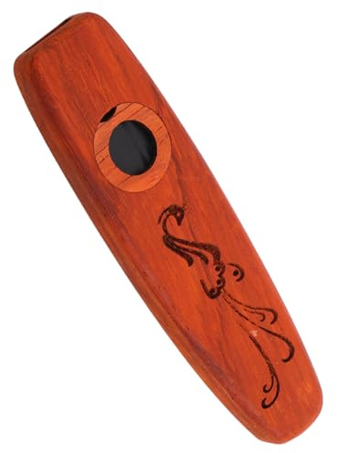 LIGIGWASH Wood Kazoo Flöte Aus Rosenholz Robust Einfach Zu Spielen Für Begleitmusik Perfektes Musikinstrument Für Anfänger Und Erfahrene Musiker