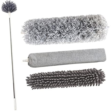 ERINGOGO Plumero De Limpieza Para Techos Varilla Para Quitar Polvo Herramientas Para Limpiar Ventiladores De Techo y Muebles Plumero Reutilizable Para Interiores De Automóviles Hogar