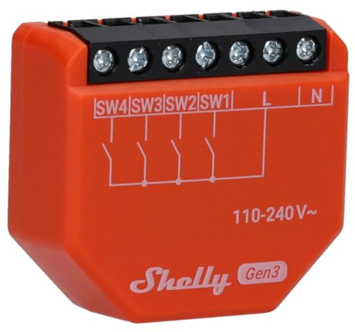 SHELLY Szenenaktivierer i4 Gen3, Bluetooth und WLAN