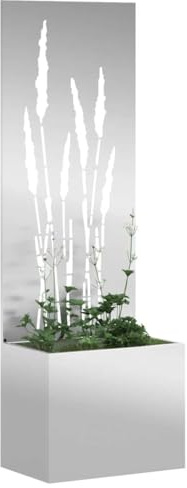 vidaXL Garten Sichtschutz-Leinwand Silber 50 x 32 x 150 cm
