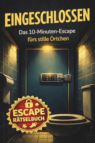 Eingeschlossen: Das 10-Minuten-Escape fürs stille Örtchen. Escape-Room-Rätselbuch. (Eingeschlossen – Escape-Rätsel für zwischendurch, Band 1)