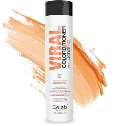 Celeb Luxury Intense Color Depositing Colorconditioner Conditioner + BondFix Bond Rebuilder, Vegan, Sustainably Sourced Plant-Based, Semi-Permanent, Viral and Gem Lites Colorconditioners