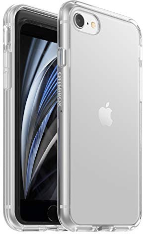 OtterBox Sleek Series Case for iPhone 7/8/SE 2nd Gen/SE 3rd Gen, Shockproof, Drop proof, Ultra-Slim, Protective Thin Case, Tested to Military Standard, Clear, No Retail Packaging