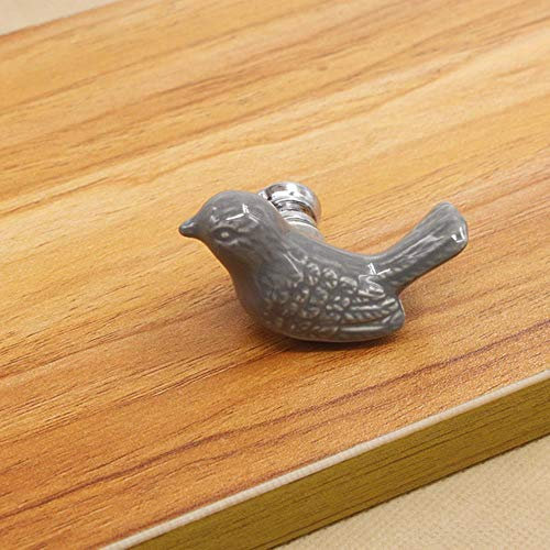 Nette Vögel Keramikknöpfe Kommode Knopf Schublade zieht Griffe Schrank zieht Knopf Rosa Grün Kinderschrank Knopf Möbel Wohnkultur, MBS0016-2