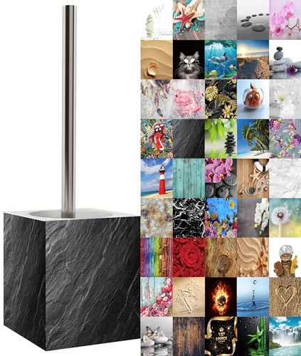 Sanilo WC Bürste, viele schöne Klobürsten zur Auswahl, hochwertige Qualität, Elegantes Design (Granit)