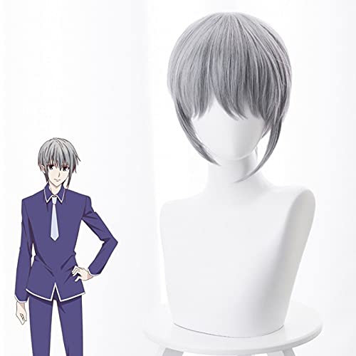 ydound Anime Coser wig Anime Fruits Basket 2019 Cosplay Wigs Souma Yuki Cosplay Wig Heat Resistant Synthetic Wig Hair Halloween Carnival Party