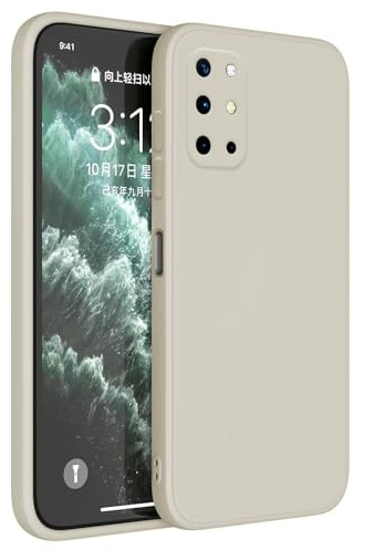 Topme Handyhülle Hülle Fur OnePlus 8T / OnePlus 9R (6.55 Inches) Case Schutzhülle, Hautschutz Aus TPU Silikonhülle - Altweiß