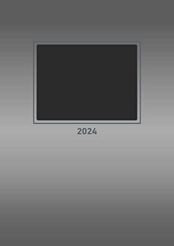Foto-Bastelkalender silber 2024 - 21 x 29,7 - Do it yourself calendar A4 - datiert - Kreativkalender - Foto-Kalender - Alpha Edition