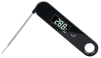 splay LCD digitale, termometro digitale per alimenti a lettura istantanea per cucinare con sonda impermeabile, termometro da cucina per caramelle, grill, barbecue, cioccolato, liquidi, manzo, tacchino