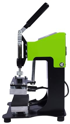 Beachtiful Máquina de Prensado en Caliente Manual, Máquina de Prensado en Caliente 600 W, Máquina de Estampado en Caliente Portátil con Placas de Calor Dobles de 6 x 12 cm y LCD