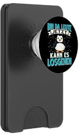 Süßer Pinguin Bin Da Leute Jetzt Kann Es Losgehen Penguin PopSockets PopWallet für MagSafe
