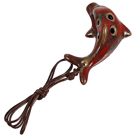 TOYANDONA Lovely Dolphin Ocarina Für Anfänger Kinderinstrument Tragbare Übungsflöte Zufälliger Farbe Kreatives Für Junge Musiker