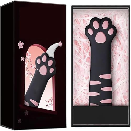 Cat Cookie Cutter,2025 New Retractable Cat Paw Knife Kawaii Box Paper Cutter Carton Sealing Tape Knife Unpacking Packages for Girl Portable Gift Open Box Paper (BLACK)
