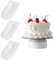 Set di 3 lisciatori per torte, per fondente, glassa, fondente, decorazione torte, glassa, fondente, fondente, pasta di zucchero, in plastica, adatto per la casa, cucina, pasticceria, negozi di