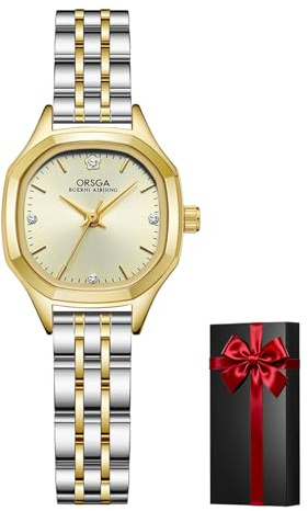 CIVO Damklocka Analog Liten Rostfritt Stål Armbandsur Kvinnor Kvarts Vattentät Elegant, Silver A1, Standard, armband