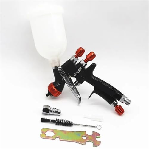 Pistola a Spruzzo, Mini pistola a spruzzo HVLP professionale ad alta pressione ugello da 1,2 mm Mini pistola a spruzzo for vernice ad aria compressa Aerografo