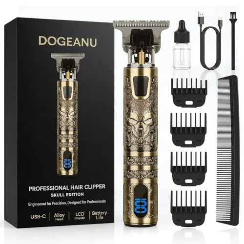 Beard Trimmer Hair Clippers Men,Cordless Rechargeable Hair Trimmer for Men,Premium Professional Barber Grooming Set with Zero Gapped T Blade Shaver
