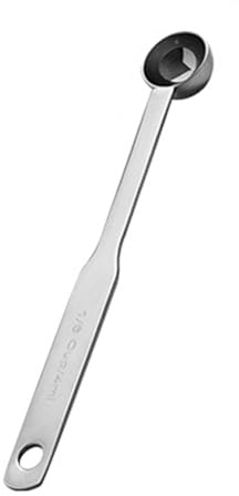 FACAIIO Cuchara de café de acero inoxidable con mango largo, 4825 ml, cucharada medidora de café, té, azúcar y especias
