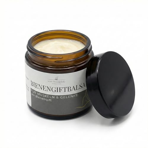 Apisinum Bienengift Intensiv-Balsam hochdosiert (kühlend) – Made in Germany – Salbe mit 10 Kräutern wie Arnika, Beinwell, Rosskastanie & Aloe Vera – 50g