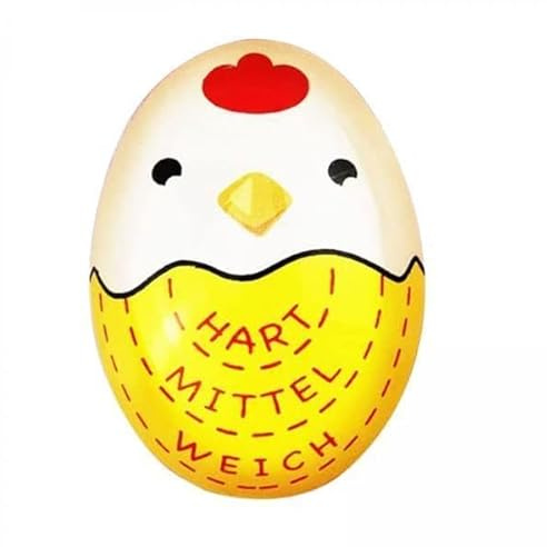 YunJove Egg Timer Temporizador de Huevos Cocidos Indicador Color Cambiante Herramienta Hervidor Material Fácil de Limpiar Adecuado para Cocina Oficin, 3 Piezas