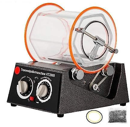 1Kg 5Kg Rotary Tumbler Surface Polisher Jewelry Drum Lucidatrice KT2000 KT6808 Tumbling Mini-Tumbler Strumenti di finitura(Capacity - 1 kg)
