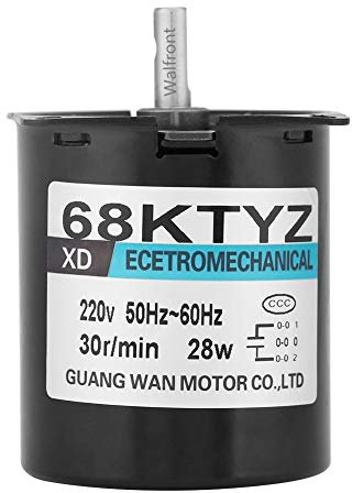 XD68KTYZ-AC-S1 AC220V 28W Magnet Permanente Motore di Ingranaggi Sincrono CW/CCW 30 R/min