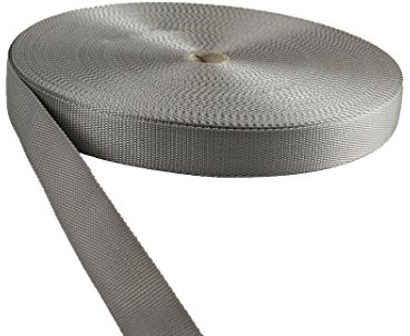 Gurtband Polypropylene Hellgrau 30mm Breit - 50 meter