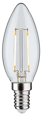 Paulmann 28572 Lampadina LED candela dimmerabile su 3 livelli Lampadina a candela 2,5Watt base E14 chiaro 230V 2700K bianco caldo 250 Lumen