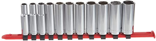 CRAFTSMAN Socket Set, Metric, 3/8 Drive, 6 Pt., 11Piece (CMMT12045)