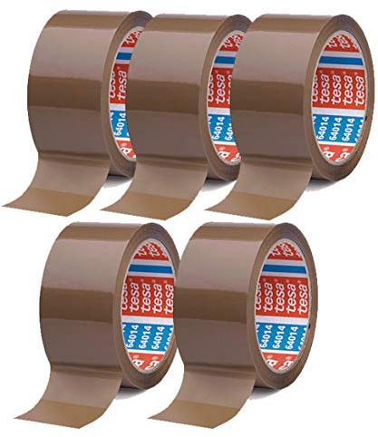 Lot de 5 rouleaux de ruban adhésif Marron 50 mm x 66 m