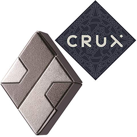 Hanayama Cast Diamond Puzzle - Level 1 of 6 - Easy - Includes Crux Sticker