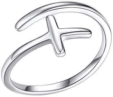 PROSILVER Damen Ring 925 Sterling Silber Offener Ring für Herren Vintage/simpel/klassisch Bandring Open ring Schmuck Accessoire für Geburtstag Valentinstag