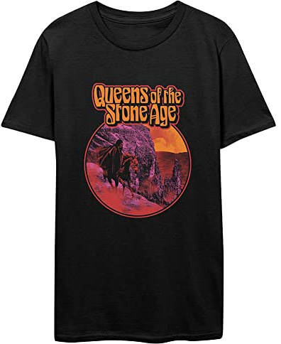 Queens Of The Stone Age T-shirt Hell Ride Band Logo Ny Officer Herr Svart Storlek XXL, Svart, XXL