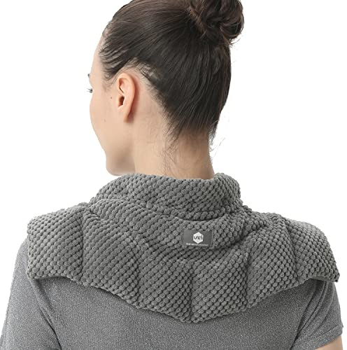 Wheat Bags Microwavable for Neck and Shoulders - Unscented Heated Neck Warmer - Microwave Heat Pad Pack - Heated Neck Wrap for Pain Relief, Muscle Tension and Arthritis Relief