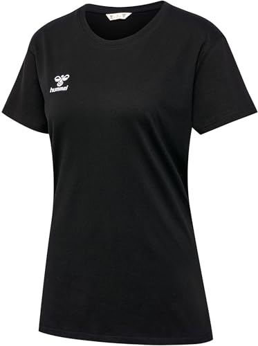 hummel Womens hmlGo 2.0 T-Shirt, Black, Medium
