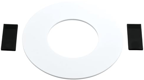Placa de ajuste para foco empotrado Ø 15 cm con extensión de resorte, blanco | Adaptador convertidor de luces empotradas para aberturas de montaje | 68 a 75 mm de diámetro de montaje 1 pieza