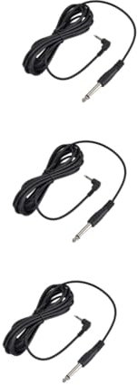 Milisten 3pièces Câble Adaptateur Audio Pour Guitare Électrique Amplificateur Et Microphone Connecteurs Métalliques Plaqués Transmission Optimisée