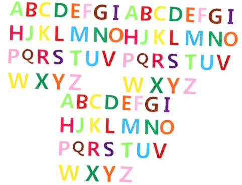 SAFIGLE 3sätze Filzbuchstaben Zum Basteln Bunte Buchstaben-ornamente Aus Filz Diy-projekte Und Kinderspielzeug Für Partydekoration Und Scrapbooking